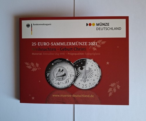 Euro sammlermünze 2021 - 25-euro-sammlermünze,