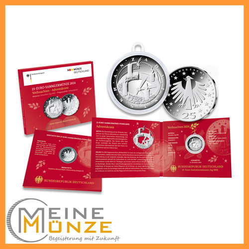 Euro münze adventskranz - 25,