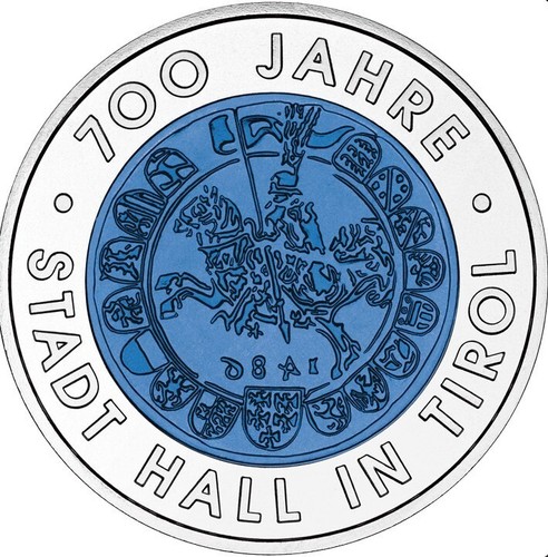 Euro münze 700 - euro, stadt