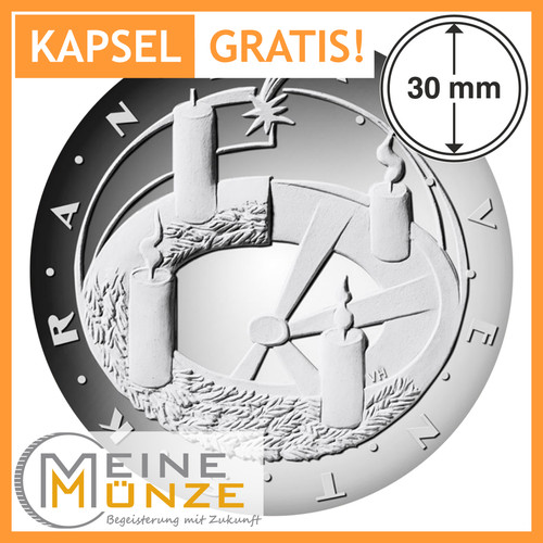 Euro münze adventskranz - 25,