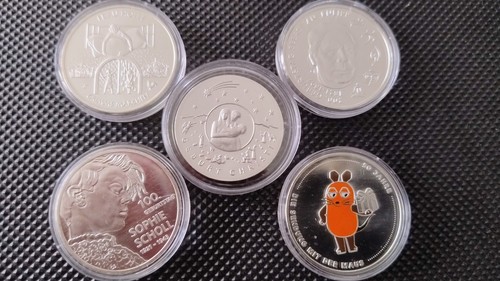 4x20euro und 1x25euro brd - und,