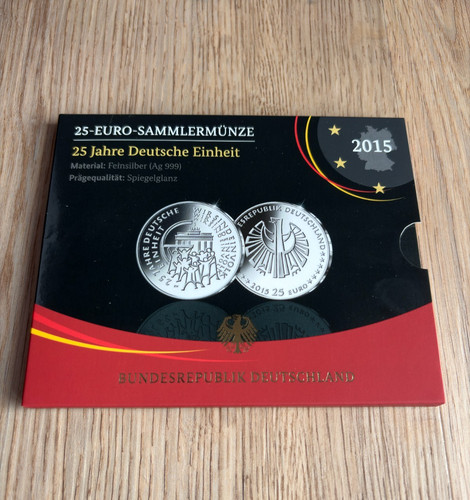 Euro silbermünze 25 - 25,